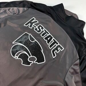 GTM Sportswear Kansas State Wildcats Zip Jacket Ladies Size  XL Bling‎